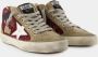 Golden Goose Burgundy Leren Mid Star Sneakers Red Dames - Thumbnail 2