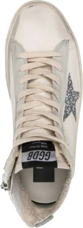 Golden Goose Casual Witte Leren Sneakers White Dames