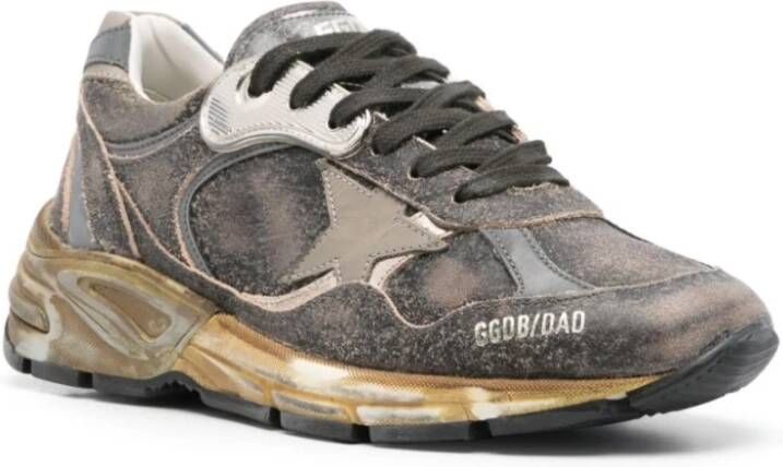 Golden Goose Dad-Star Sneakers met Vetersluiting Black Dames