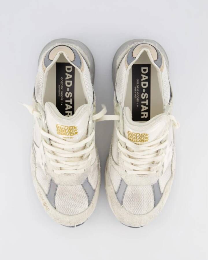 Golden Goose Dames Running Dad Sneaker Wit Beige Dames