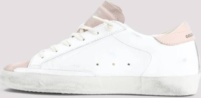 Golden Goose Donkerblauwe Super Star Glitter Schoenen White Dames