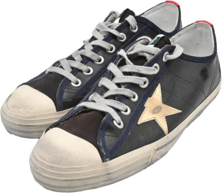 Golden Goose Donkerbruin Blauw Wit Ster Sneakers Black Heren