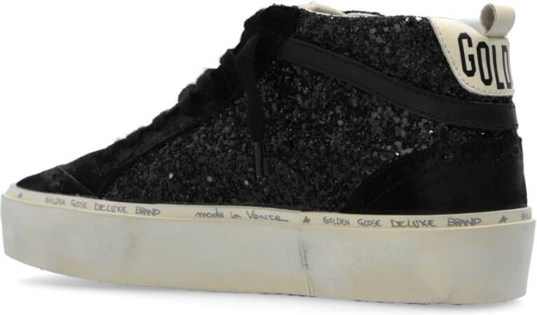 Golden Goose Enkellaagse sneakers 'Hi Mid Star Classic' Black Dames