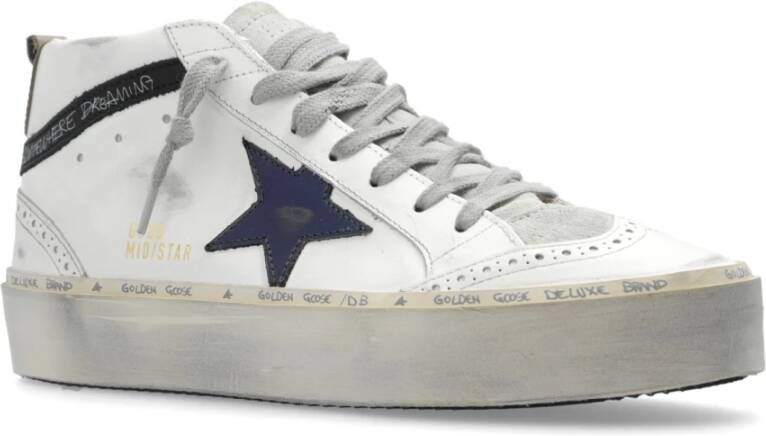 Golden Goose Enkellaagse sneakers 'Hi Mid Star Classic' White Dames