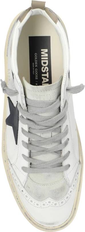 Golden Goose Enkellaagse sneakers 'Hi Mid Star Classic' White Dames