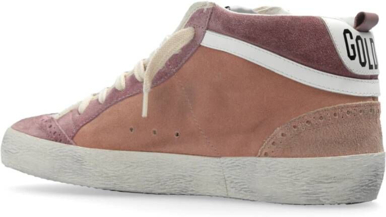 Golden Goose Enkellaagse Sneakers 'Star Double Quarter' Pink Dames