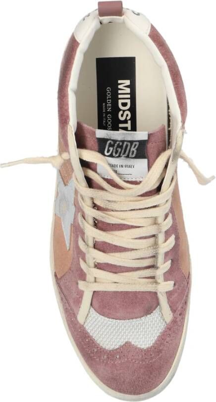 Golden Goose Enkellaagse Sneakers 'Star Double Quarter' Pink Dames