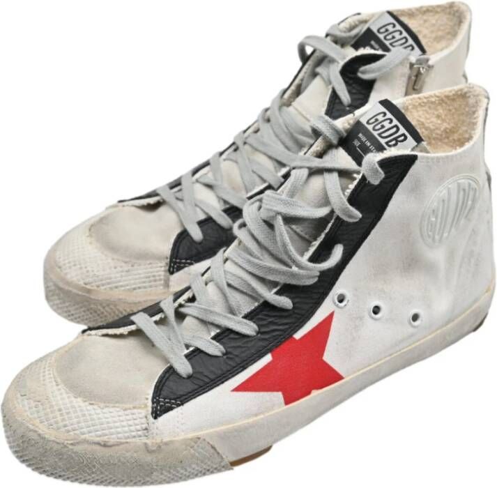 Golden Goose Francy White Red Black Sneakers White Heren