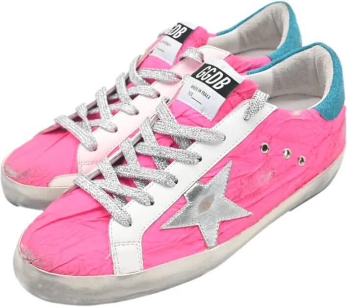 Golden Goose Fuchsia Fluo Superstar Sneakers Pink Dames