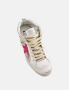 Golden Goose Fuchsia Glitter Mid Star Sneakers Gray Dames - Thumbnail 4