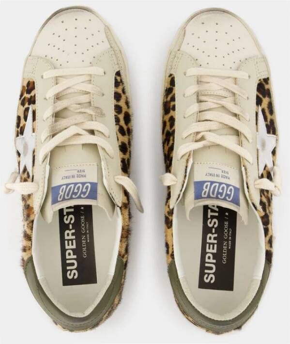 Golden Goose Gedrukte Leren Sneakers met Messing Details Multicolor Dames