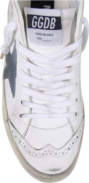 Golden Goose Gelamineerd leren golf suède sneakers White Dames