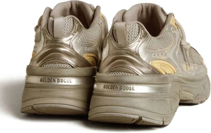 Golden Goose Gelamineerd leren suède sterhak Brown Dames