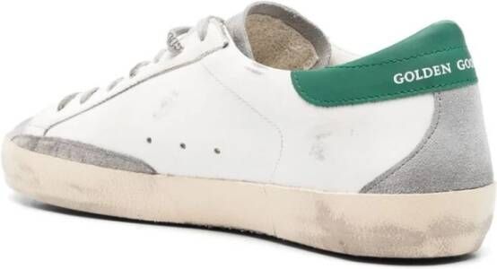 Golden Goose Gelamineerde ster leren sneakers White Heren