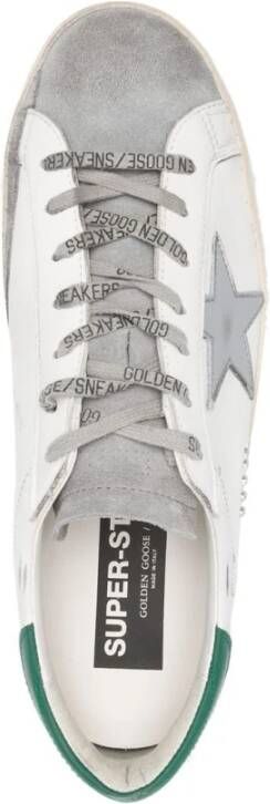 Golden Goose Gelamineerde ster leren sneakers White Heren