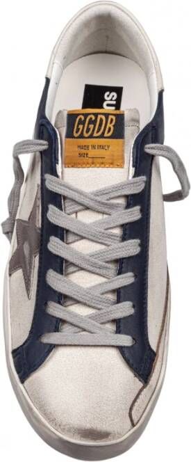 Golden Goose Gelamineerde ster leren sneakers White Heren