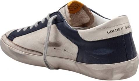 Golden Goose Gelamineerde ster leren sneakers White Heren