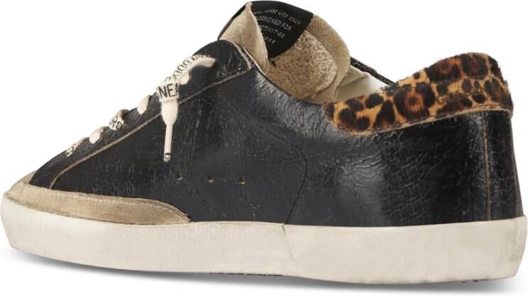 Golden Goose Gelamineerde Suède Ster Sneakers Black Heren