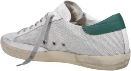 Golden Goose Geperforeerde leren sterhak sneakers Gray Heren