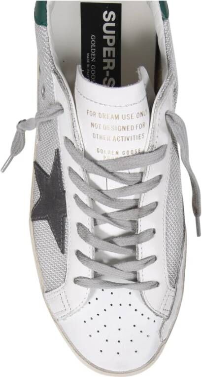 Golden Goose Geperforeerde leren sterhak sneakers Gray Heren