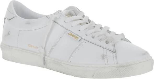 Golden Goose Glanzend Leren Sneakers Wit White Heren