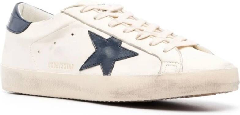 Golden Goose Glanzend leren ster- en haksneakers Beige Heren