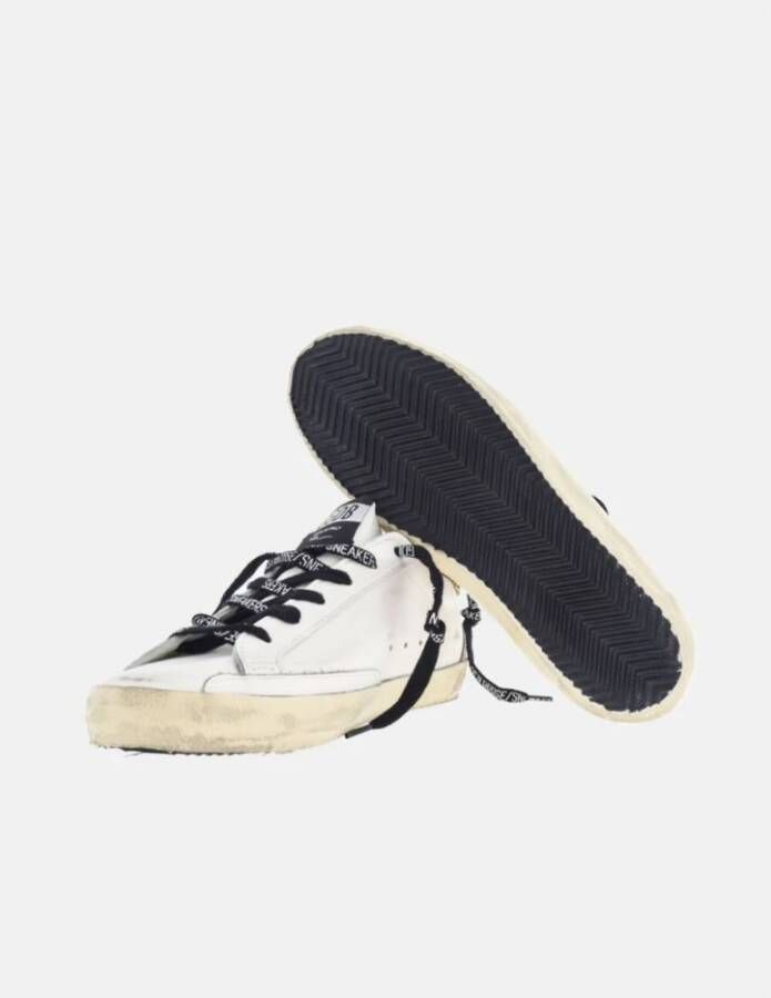 Golden Goose Glitter Heel Super-Star Witte Sneakers White Dames