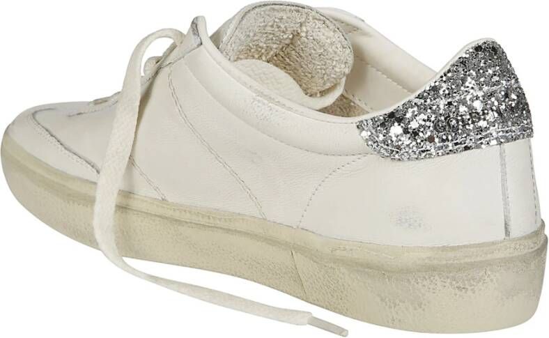 Golden Goose Glitter Hiel Leren Sneakers White Dames