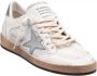 Golden Goose Glitter Leren Sneakers Wit Zilver Gray Dames - Thumbnail 3