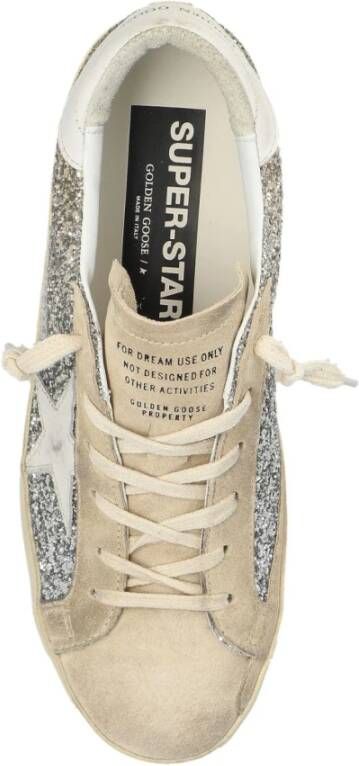 Golden Goose Glitter Panel Sneakers Beige Dames