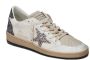 Golden Goose Glitter Sneakers met Gebarsten Leren Neus White Dames - Thumbnail 8