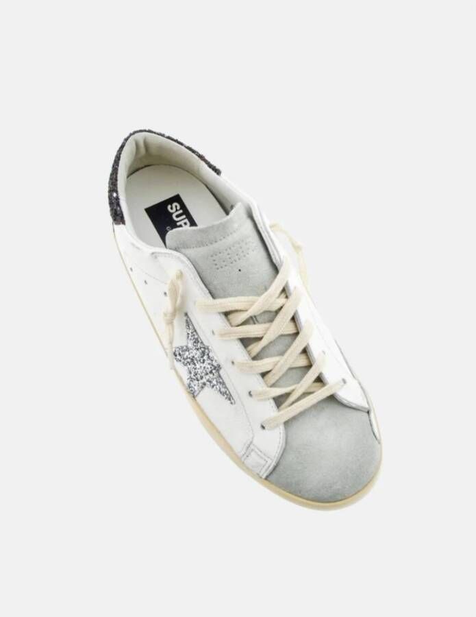 Golden Goose Glitter Star Brown Heel Sneakers White Dames