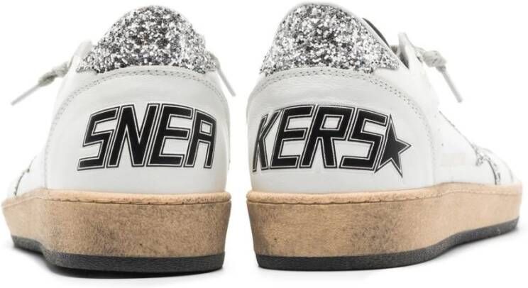 Golden Goose Glitter Star Heel Nappa Upper Schoenen White Dames