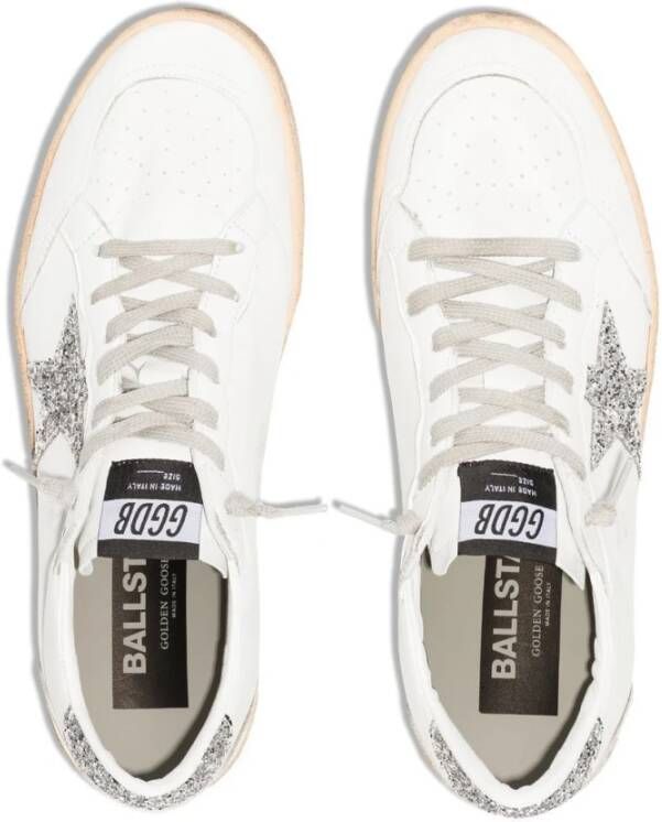 Golden Goose Glitter Star Heel Nappa Upper Schoenen White Dames