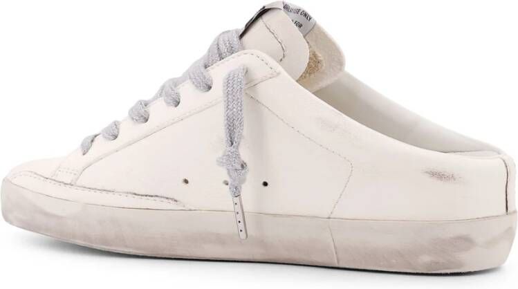 Golden Goose Glitter Star Leren Muiltjes White Dames