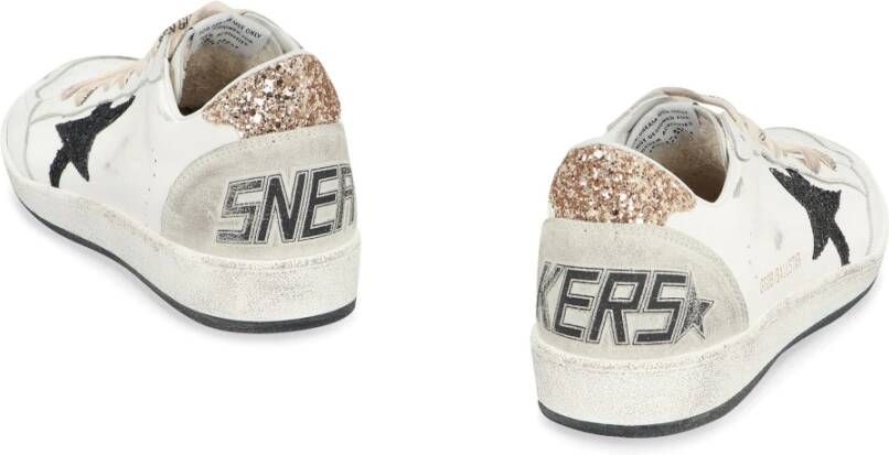 Golden Goose Ster Glitter Sneakers met Versleten Details White Dames