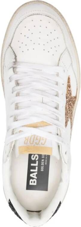 Golden Goose Glitter Star Leren Sneakers White Dames