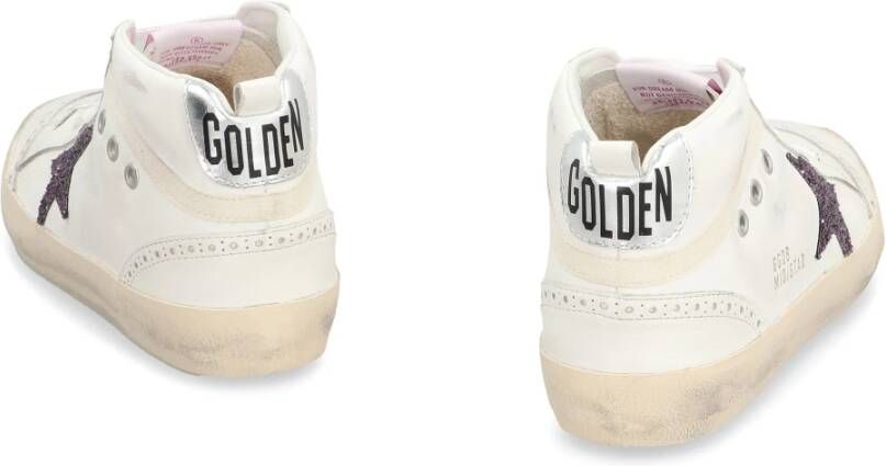 Golden Goose Glitter Star Mid-Top Sneakers White Dames