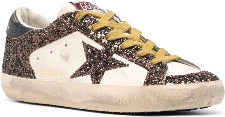 Golden Goose Glitter Star Sneakers Wit White Dames