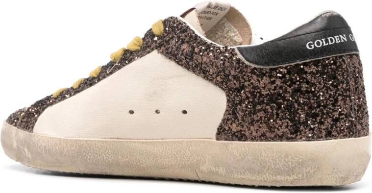 Golden Goose Glitter Star Sneakers Wit White Dames