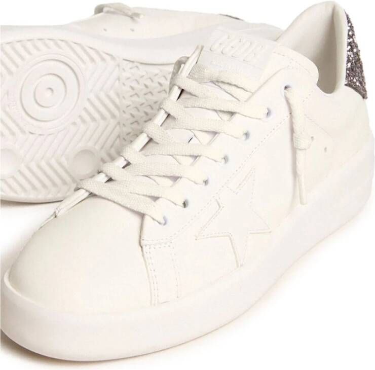 Golden Goose Glitter Ster Patch Veterschoenen Gray Dames