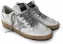 Golden Goose Glitter Ster Witte Sneakers White Dames - Thumbnail 2