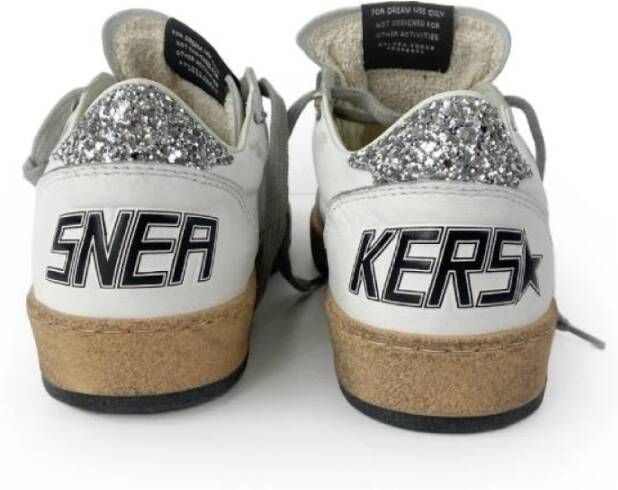 Golden Goose Glitter Ster Witte Sneakers White Dames