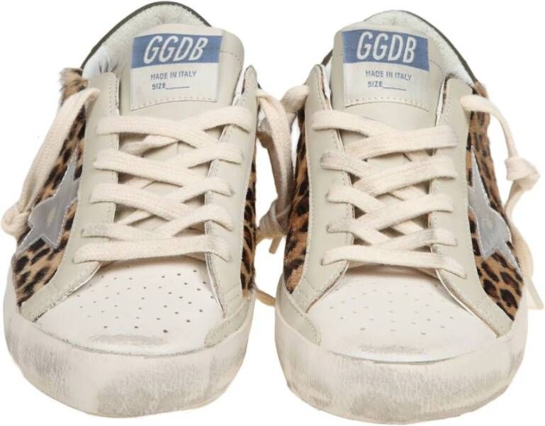 Golden Goose Glitter Suede Star Sneakers Wit Multicolor Dames