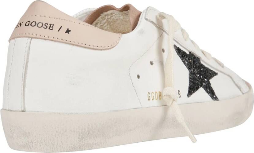 Golden Goose Glitter Super Star Sneakers White Dames