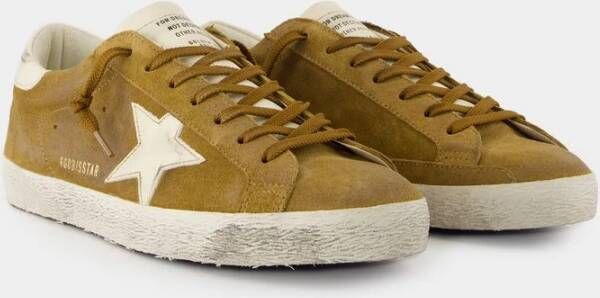 Golden Goose Gouden Ster Leren Sneakers Bruin Brown Heren