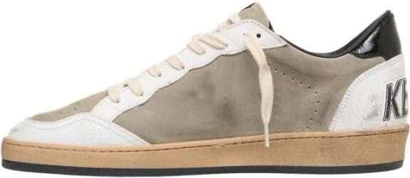 Golden Goose Grijze Ball Star Sneakers Gray Heren