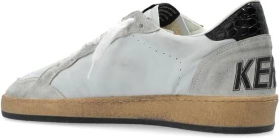 Golden Goose Grijze Leren Sneakers Gray Heren