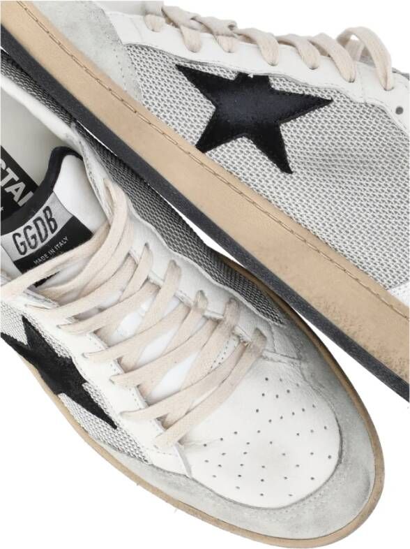 Golden Goose Grijze Stoffen en Leren Sneakers voor Mannen Grijs Heren