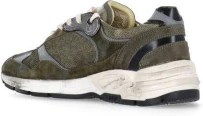 Golden Goose Groene Leren Sneakers met Sterdetail Green Heren